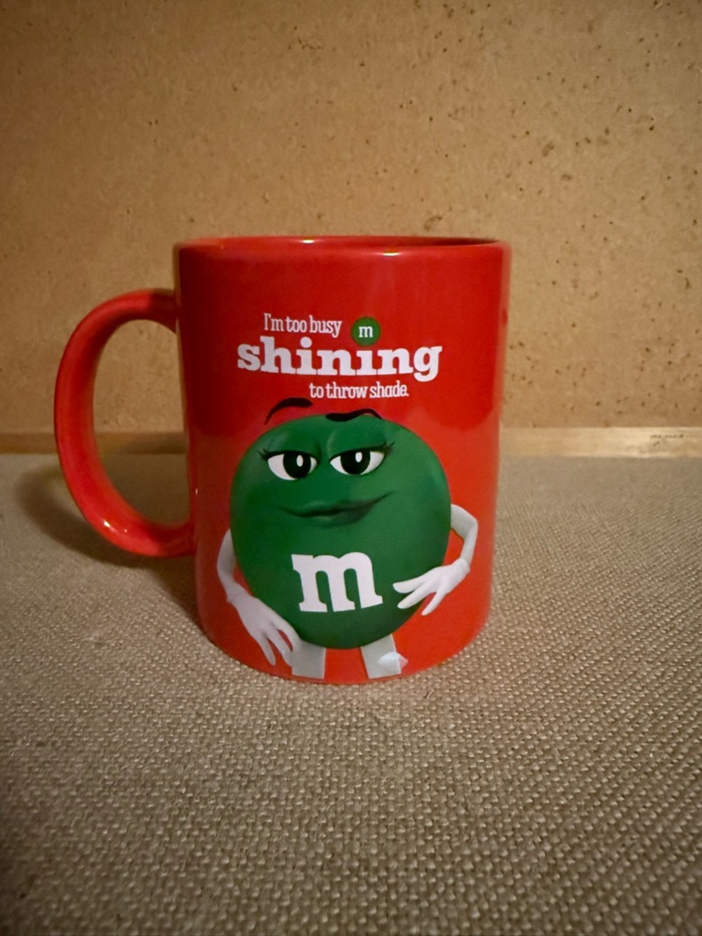 M&M'S Red Mug with Green M&M Character